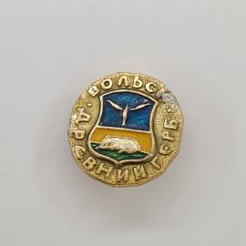 Значок СССР. Вольск, герб города, Саратовская область. Винтажный значек.