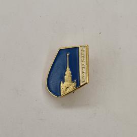 Значок СССР. Ленинград, шпиль Адмиралтейства, город. Винтажный значек.