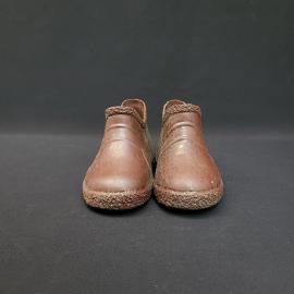 Сапоги детские винтажные, СССР. Пара 2 шт., резиновые, коричневые, для куклы или игрушки