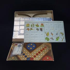 Игра настольная винтажная, СССР. Набор в коробке, Чудеса не за морями, с карточками и полем