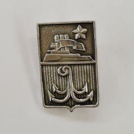 Значок СССР. Якорь, корабль, звезда, военно морской флот. Винтажный значек.