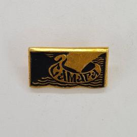 Значок СССР. Самарканд, лодка на волнах, туризм. Винтажный значек.