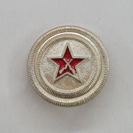 Значок СССР. Красная звезда со скрещенными винтовками, армия. Винтажный значек.