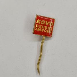 Значок СССР. Kovo export import, внешняя торговля. Винтажный значек.