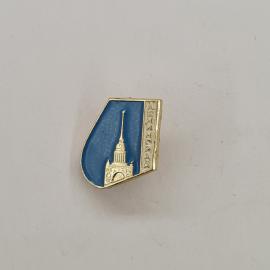 Значок СССР. Ленинград, шпиль Адмиралтейства, город. Винтажный значек.