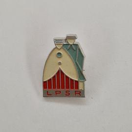 Значок СССР. LPSR, национальные костюмы, Литва. Винтажный значек.