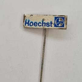 Значок СССР. Hoechst, промышленность, фирменная эмблема химической компании. Винтажный значек.
