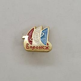 Воронеж. Корабли, стилизованные под флаг. Винтажный значок.