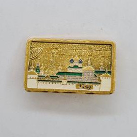 Значок с изображением Кремля. Архитектурный памятник, 1340 год. Винтажный значек.