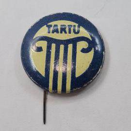 Значок СССР. Tartu, колонна, город Эстония. Винтажный значек.