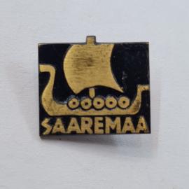 Значок СССР. Saaremaa, парусник и волны, Эстония, морская тематика. Винтажный значек.