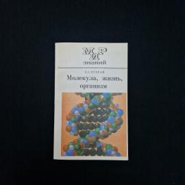Книга винтажная, СССР. Е. С. Чухрай Молекула, жизнь, организм, Просвещение, 1981