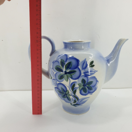 Чайник доливной, керамический, на 3 литра. Винтаж, СССР.. Картинка 16