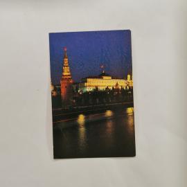 Карманный календарик 1982. Кремль, Москва. Архитектурные памятники, городской пейзаж. Календарь винт