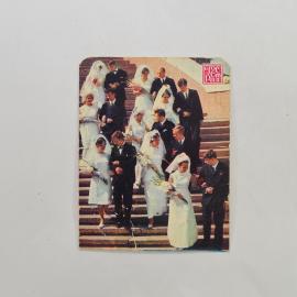 Карманный календарик 1981. Свадебная церемония и праздничные моменты. Календарь винтажный