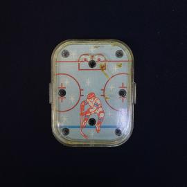 Игра настольная винтажная, СССР. Карманная игра с шариком, хоккей в пластмассовом корпусе