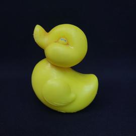 Игрушка винтажная, СССР. Пластмассовая фигурка утенка желтого цвета для детской игры