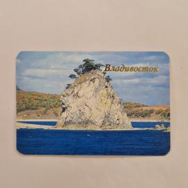 Карманный календарик 1989. Владивосток, живописный пейзаж, море и природа. Календарь винтажный
