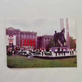 Карманный календарик 1986. Празднование 45 лет обороны города-героя Тулы. Календарь винтажный