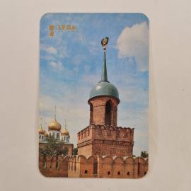 Карманный календарик 1987. Тульский кремль и исторические здания города. Календарь винтажный