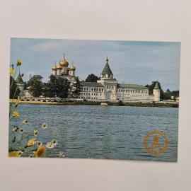 Карманный календарик 1991. Ипатьевский монастырь на фоне реки. Календарь винтажный