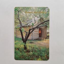 Карманный календарик 1989. Константиново, дом-музей Сергея Есенина. Календарь винтажный