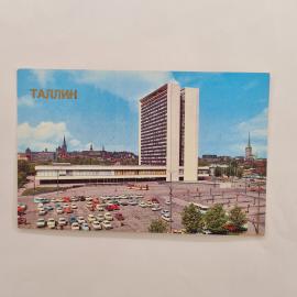 Карманный календарик 1986. Городская архитектура и транспорт. Календарь винтажный