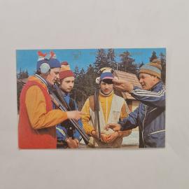 Карманный календарик 1989. Соревнования по стрельбе и охоте. Советский календарь