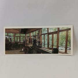 Открытка советская СССР. Веранда мастерская музея космонавтики с оборудованием. Винтаж