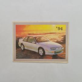 Карманный календарик 1994. Автомобиль Шевроле Беретта GTZ, календарная сетка. Календарь винтажный