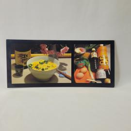 Открытка советская СССР. Рецепт супа с лапшой, овощами и яйцами. Кулинария, винтаж