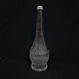 Графин бутыль винтажный, СССР. С крышкой, рельефный узор