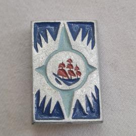 Значок СССР. Парусник, морская тема, винтажный значек.