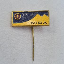 Значок СССР. Nida, горы, туризм, Литва. Винтажный значек.