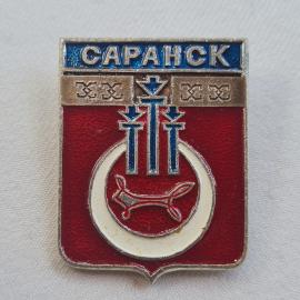 Значок СССР. Саранск, Мордовия. Винтажный значек