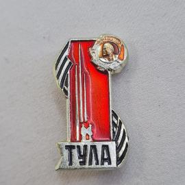 Значок СССР. Тула, Ленин, юбилей. Винтажный значек.