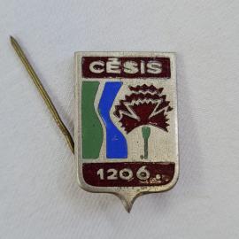Значок СССР Cesis, герб Латвия, винтажный значек