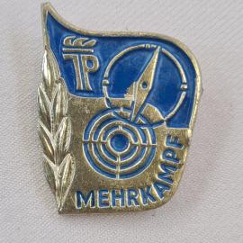 Значок СССР. МЕНРК, компас и мишень, спорт. Винтажный значек.