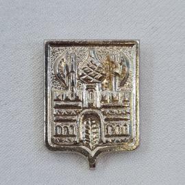 Значок СССР. Заторск, архитектура, гербовый сюжет, Польша. Винтажный значек.