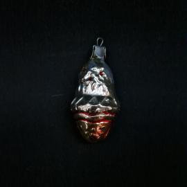 Елочная игрушка винтажная, СССР. Стекло, фигурка шишки