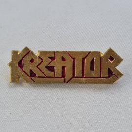 Значок СССР. Театр, надпись Kreator, музыка. Винтажный значек.