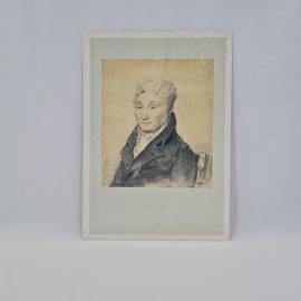 Открытка советская СССР. Портрет Соколов, русский музей, живопись, художник Брюллов. винтаж