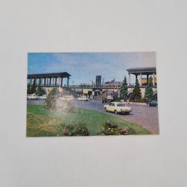 Открытка советская СССР. Орел, привокзальная площадь, городской транспорт и архитектура. винтаж