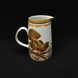 Кувшин винтажный, СССР. Фарфор с росписью, высота около 20 см