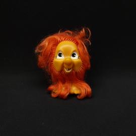 Игрушка мягкая винтажная, СССР. Фигурка человечка с рыжими волосами, около 11 см