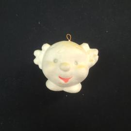Елочная игрушка винтажная, СССР. Фигурка сказочного персонажа из пенопласта с подвесом
