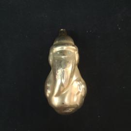 Елочная игрушка винтажная, СССР. Стекло, фигурка птицы с подвесом для украшения елки