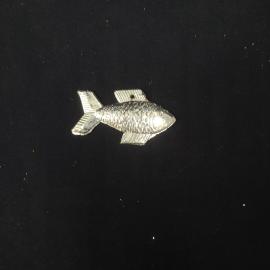 Подвеска новогодняя винтажная, СССР. Фигурка елочная, рыба с рельефной чешуей.