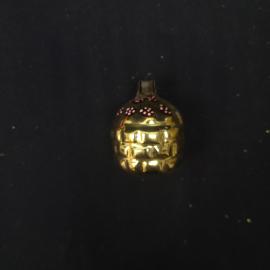 Елочная игрушка винтажная, СССР. Стеклянный шар с декоративной росписью для новогодней елки
