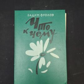 Вадим Фролов. Что к чему... Книга. Повесть.